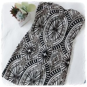 Strapless Boho Tribal Print Dress